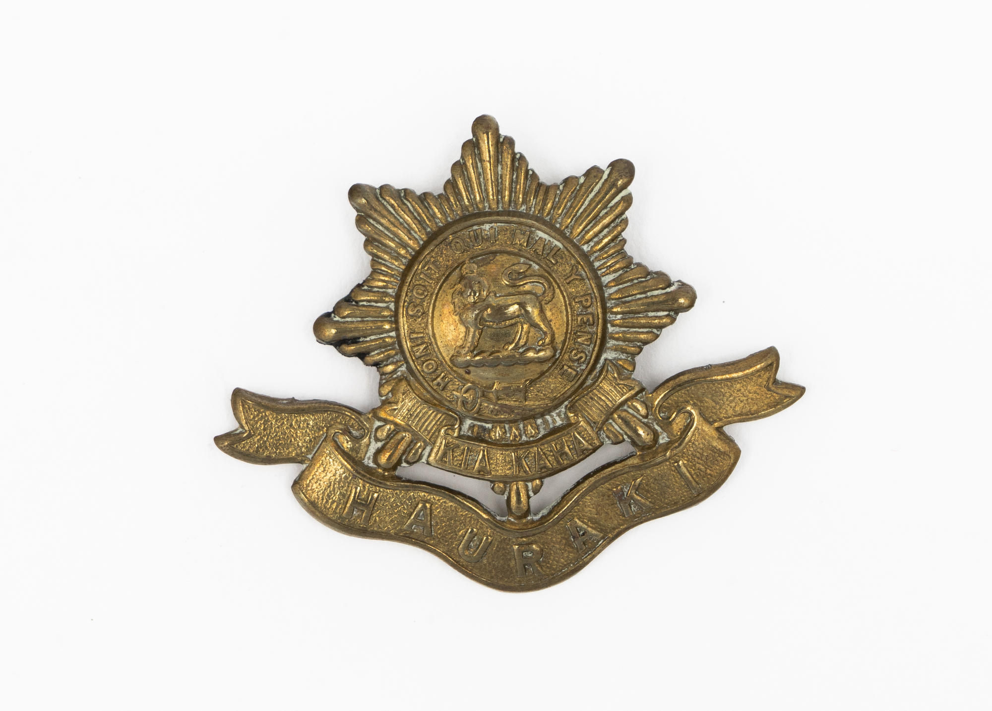 Cap Badge, Hauraki Regiment, WW1 Tauranga Heritage Collection