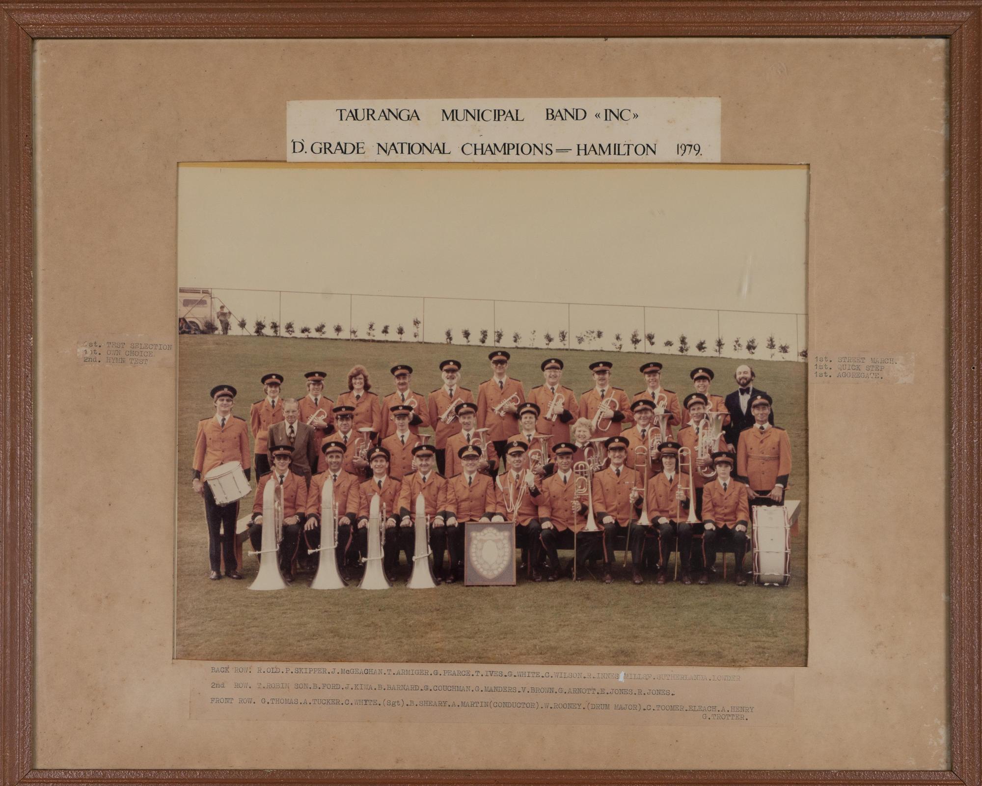 Framed Print, Photographic, Tauranga Municipal Band Tauranga Heritage