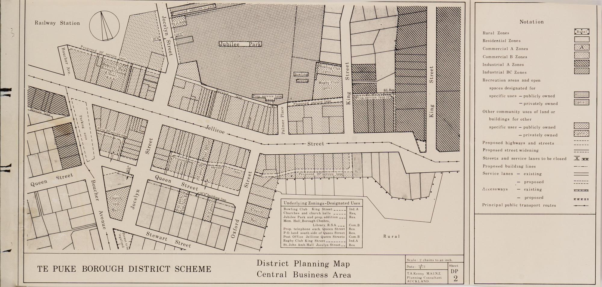 Map, Te Puke District Planning Tauranga Heritage Collection